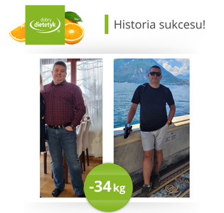 - 34 kg, lepsze samopoczucie, powrót do zdrowia